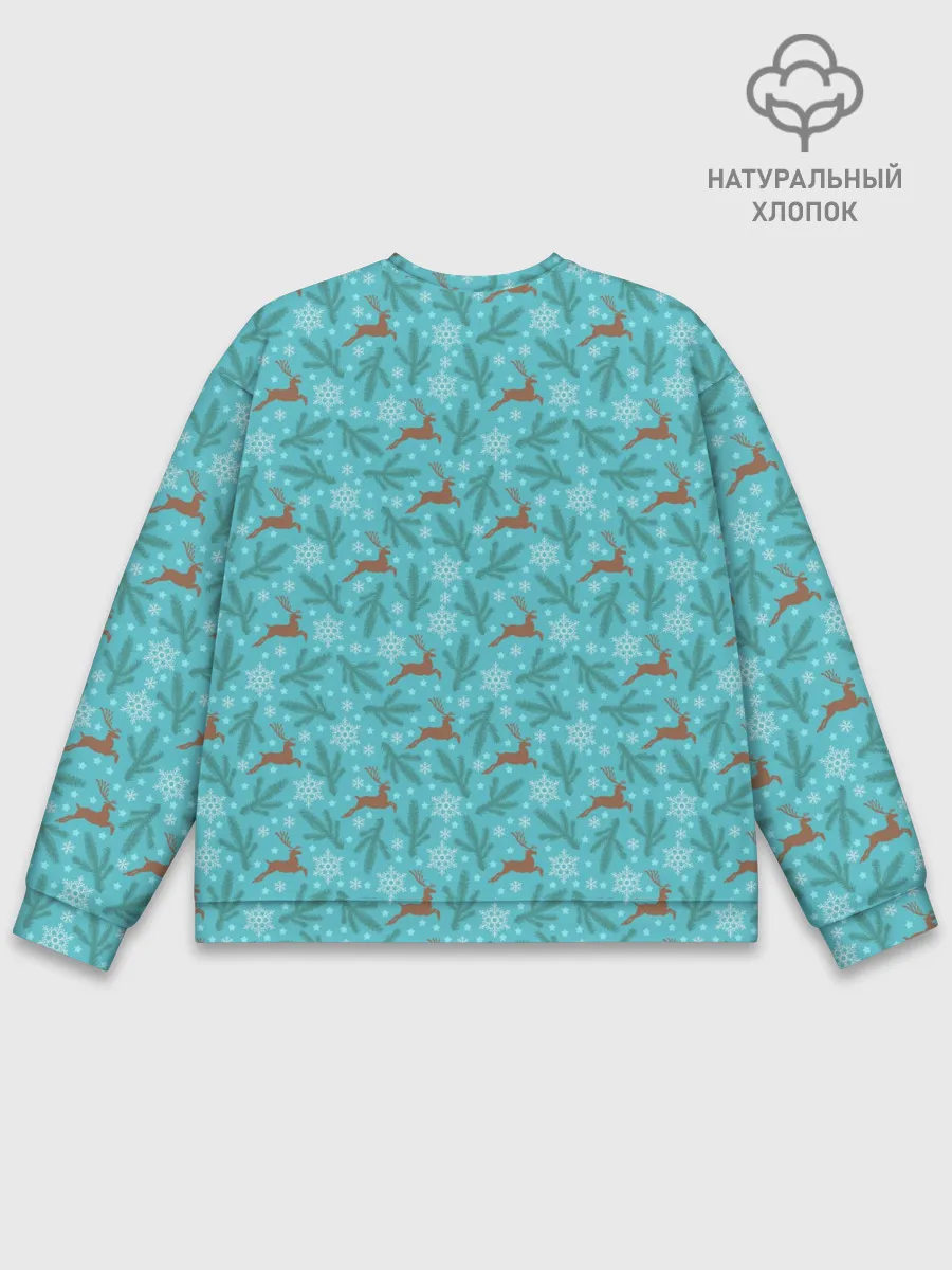 Мужской свитшот базовый / Новогодние Олени