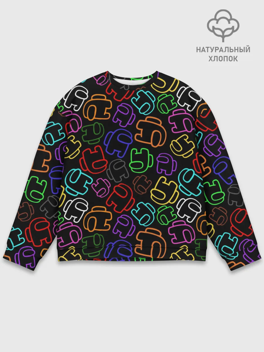 Мужской свитшот базовый / AMONG US NEON