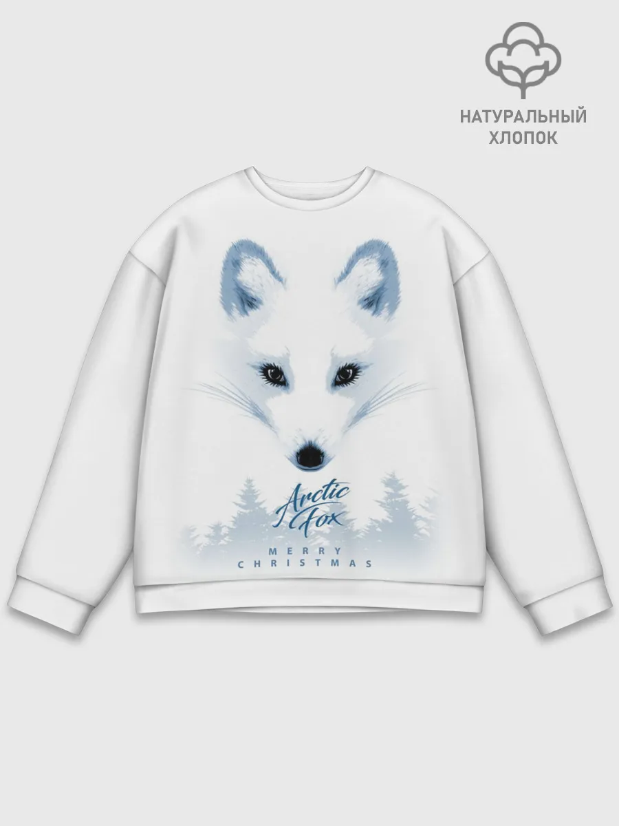 Мужской свитшот базовый / Полярная Лиса