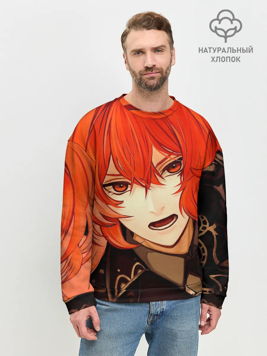 Мужской свитшот базовый / GENSHIN IMPACT DILUC