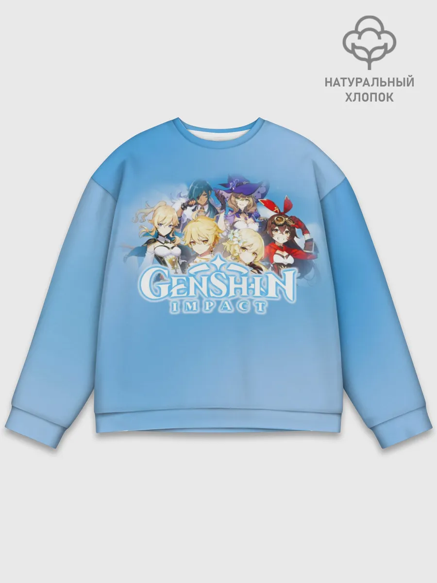 Мужской свитшот базовый / Genshin Impact