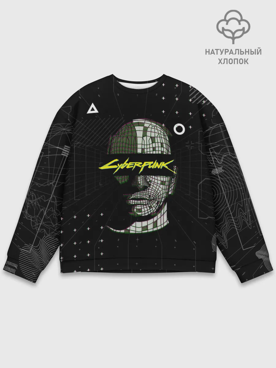 Мужской свитшот базовый / Cyberpunk 2077