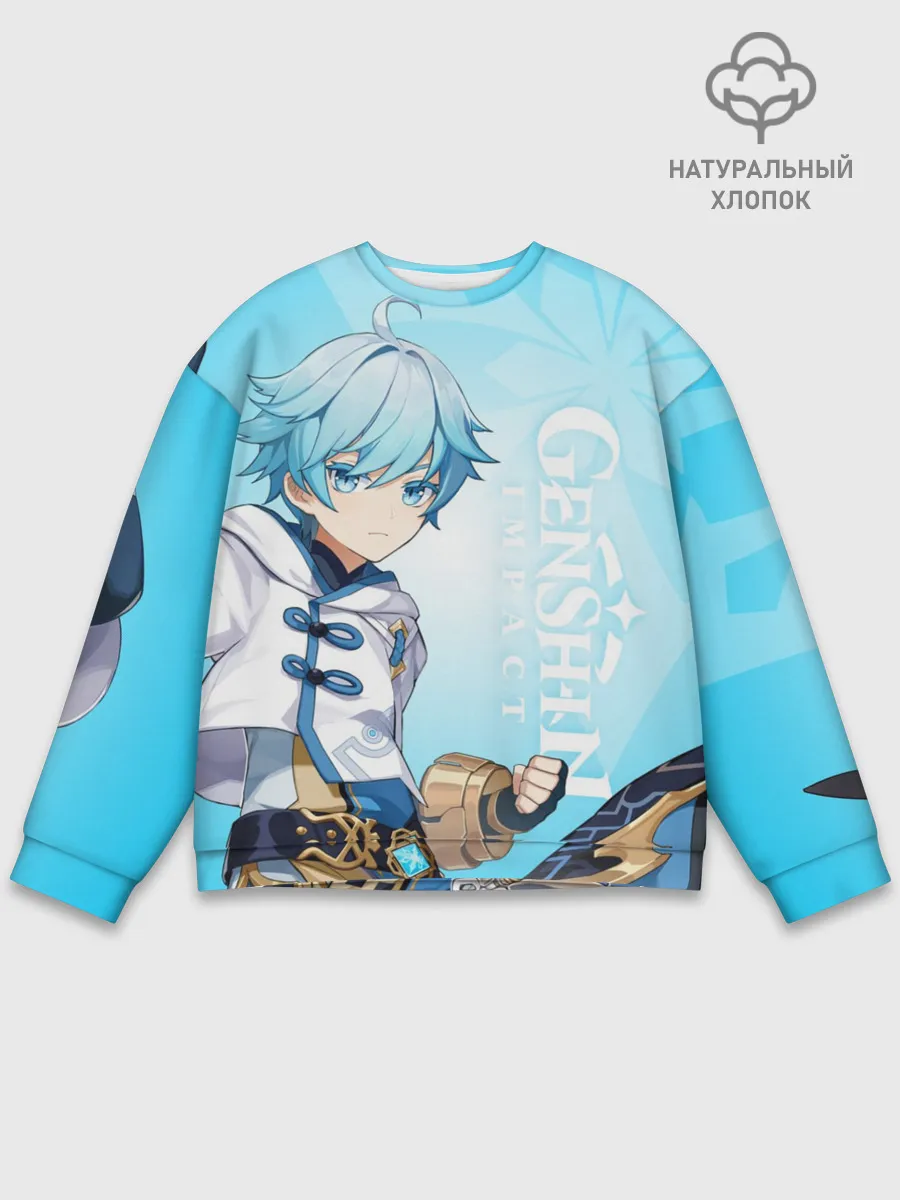 Мужской свитшот базовый / GENSHIN IMPACT, ЧЖУН ЮНЬ