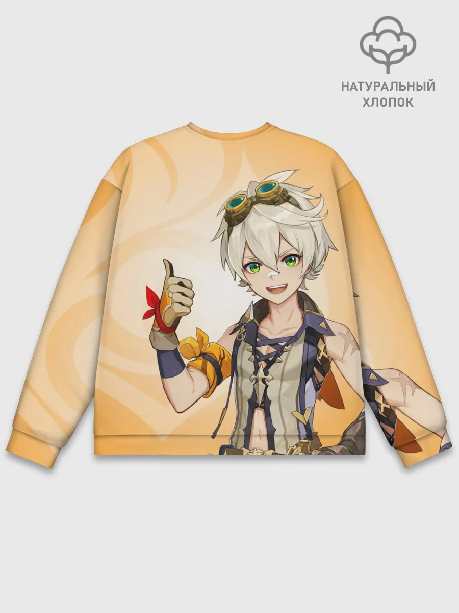 Мужской свитшот базовый / GENSHIN IMPACT, БЕННЕТ
