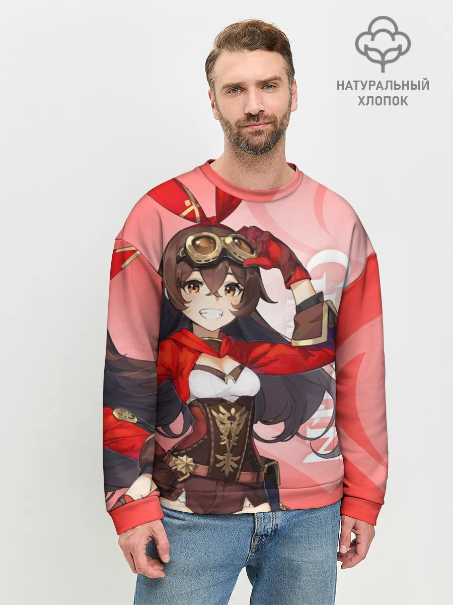 Мужской свитшот базовый / GENSHIN IMPACT, ЭМБЕР,