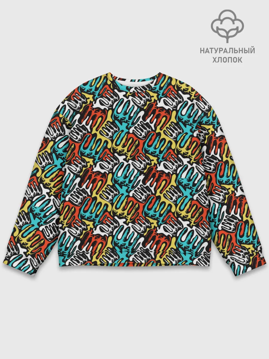 Мужской свитшот базовый / граффити