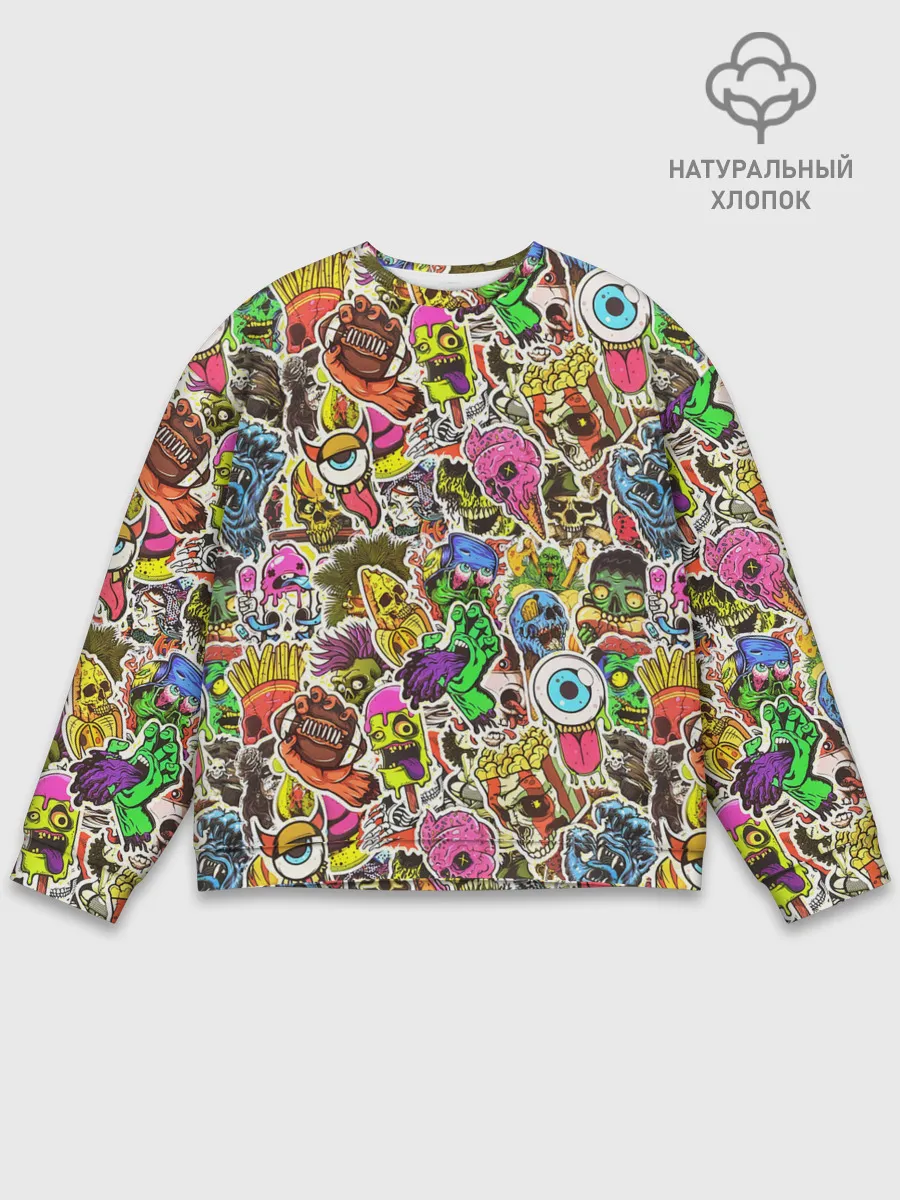Мужской свитшот базовый / Граффити монстров