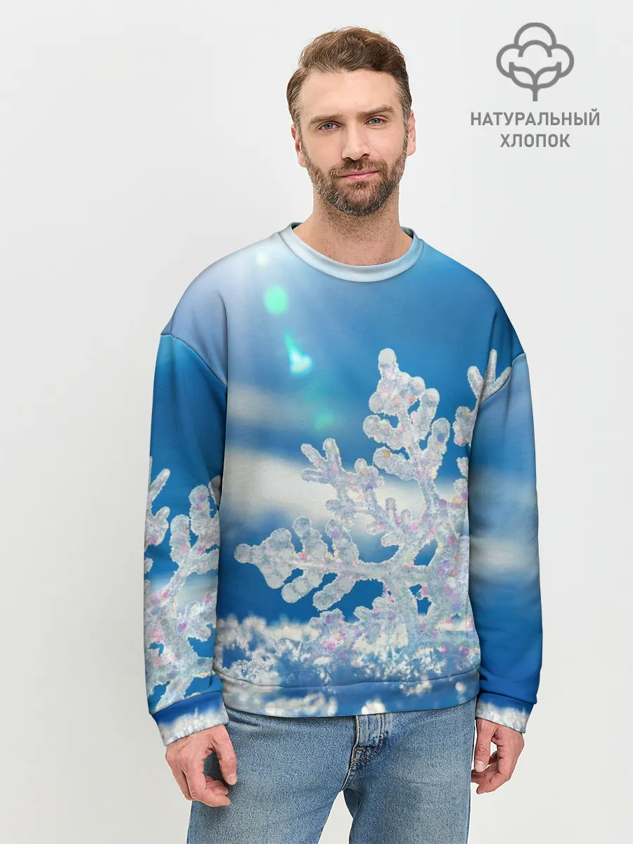 Мужской свитшот базовый / Снег