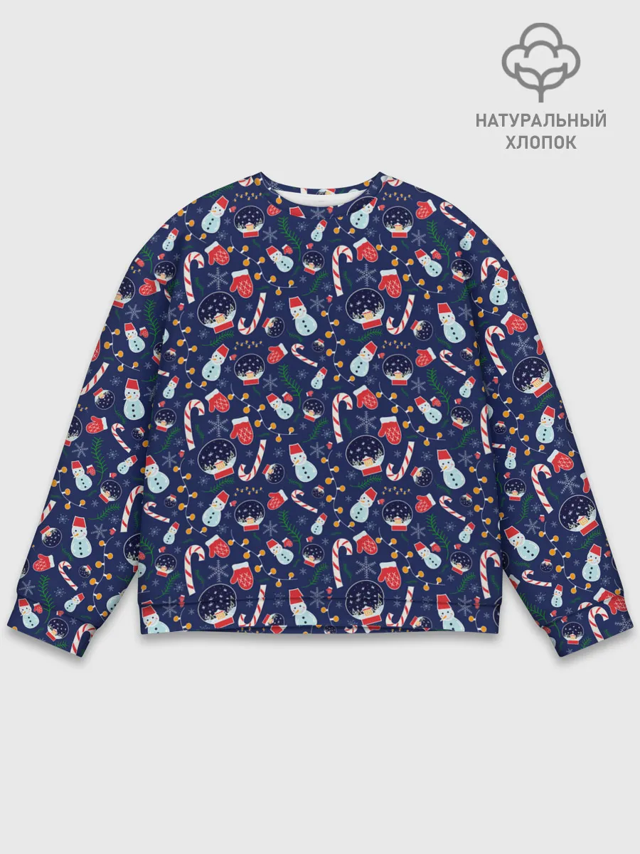 Мужской свитшот базовый / Новый Год