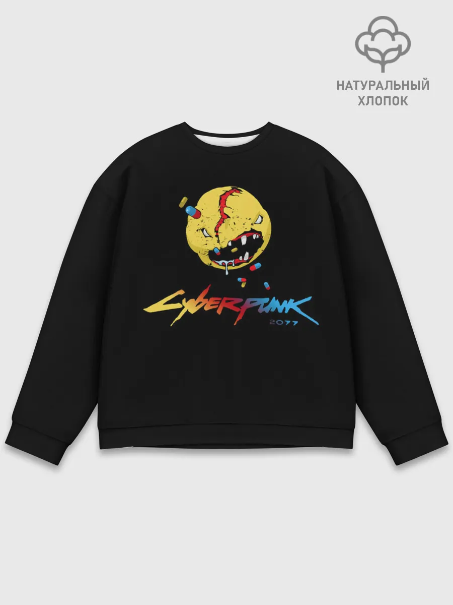 Мужской свитшот базовый / Cyberpunk 2077