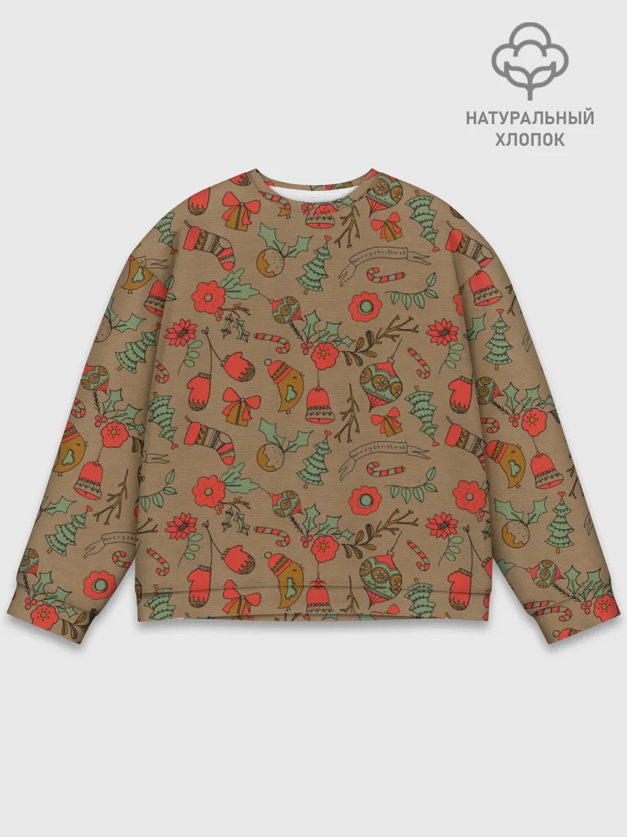 Мужской свитшот базовый / Merry Christmas!