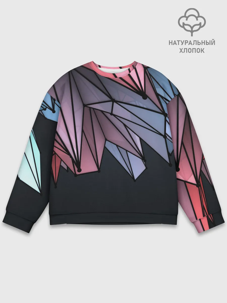 Мужской свитшот базовый / ГеометриЧеский Рисунок