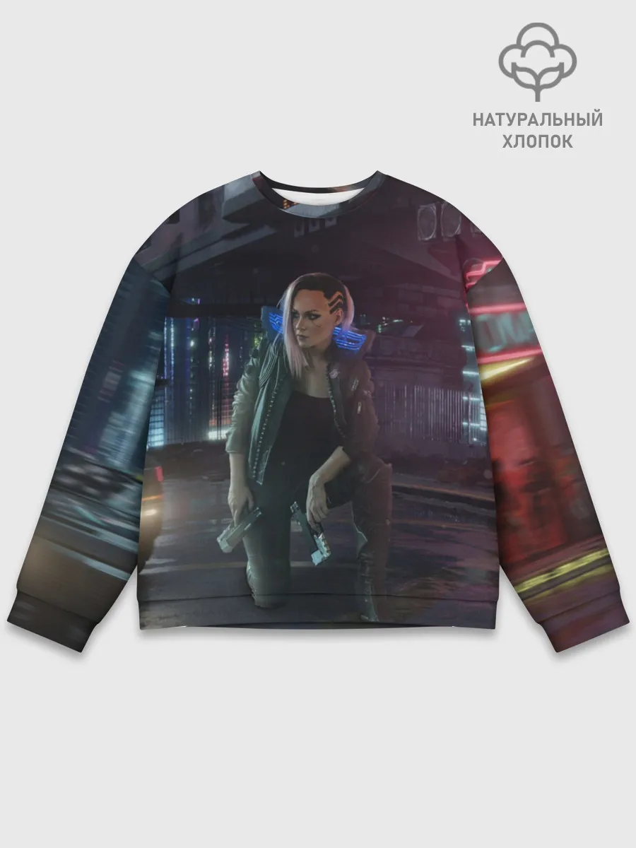 Мужской свитшот базовый / Cyberpunk 2077