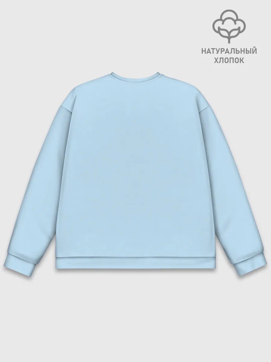 Мужской свитшот базовый / коносуба аква поза