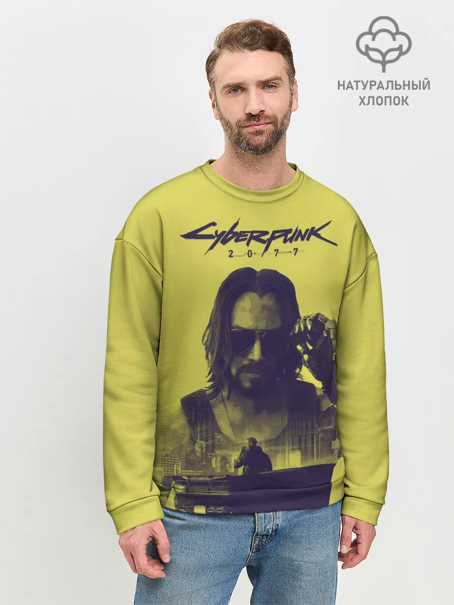 Мужской свитшот базовый / Cyberpunk 2077