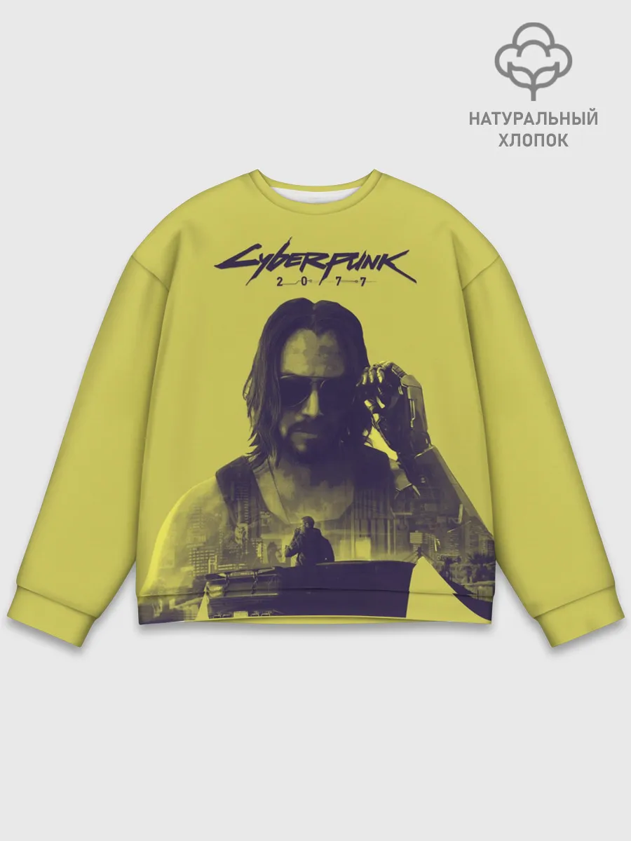 Мужской свитшот базовый / Cyberpunk 2077
