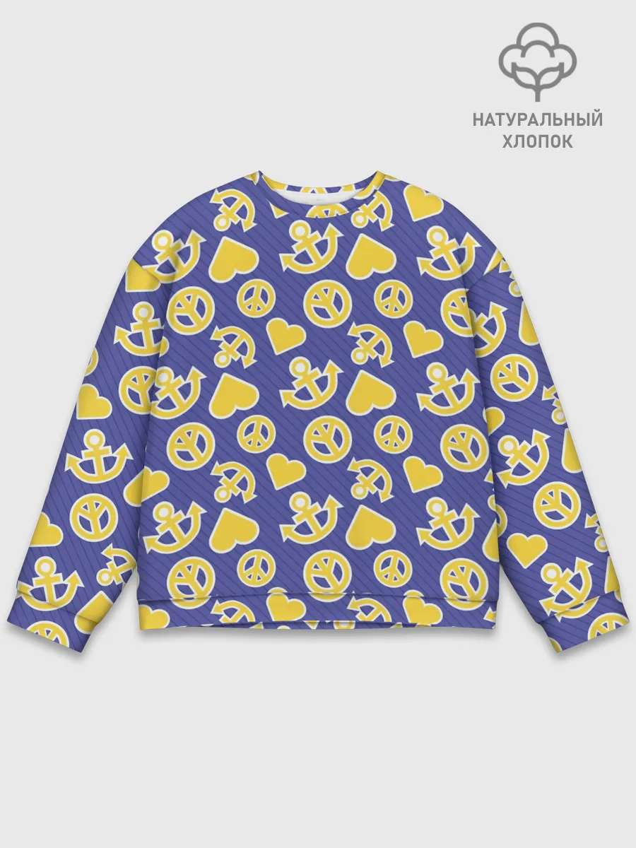 Мужской свитшот базовый / Kimyou na Bouken паттерн