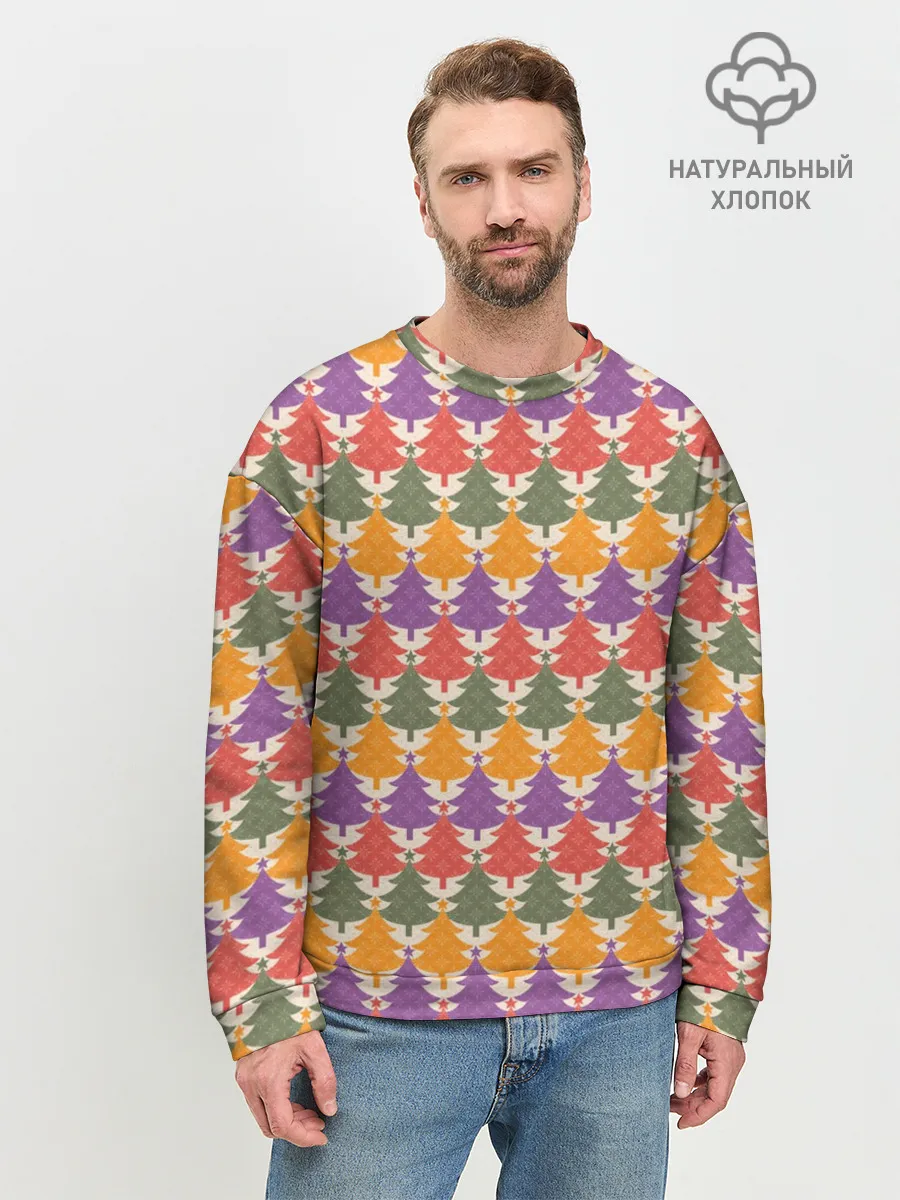 Мужской свитшот базовый / Ёлочки