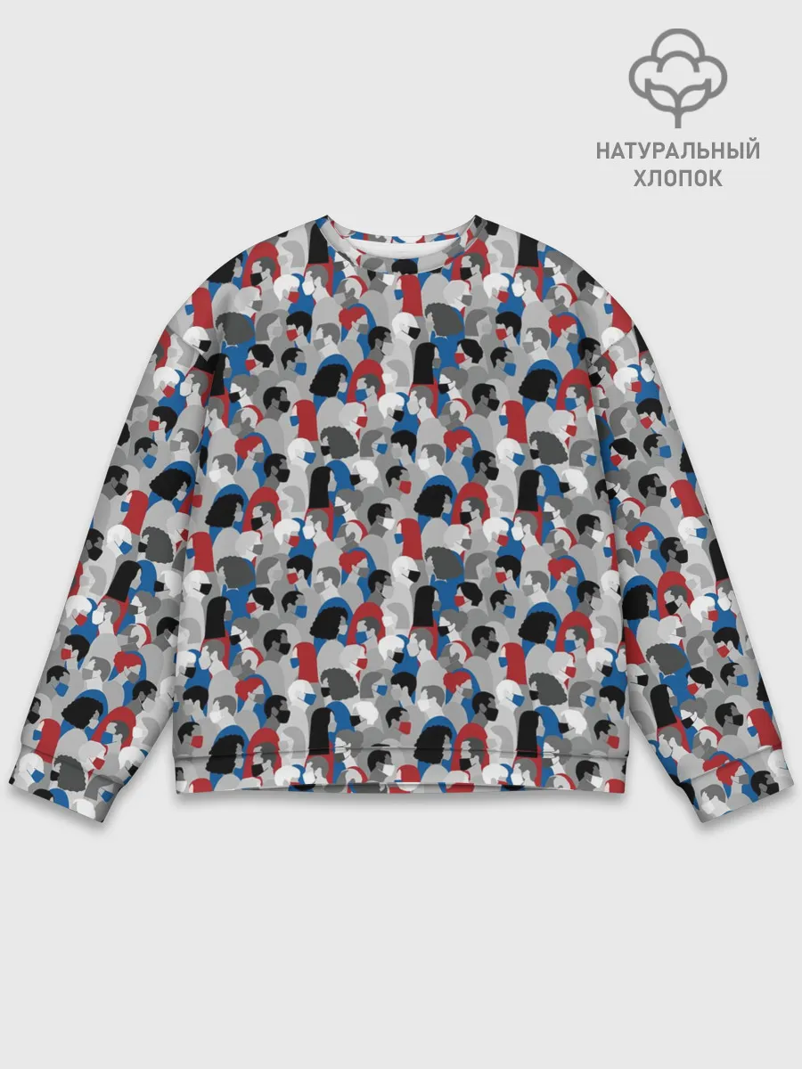 Мужской свитшот базовый / Коронавирус