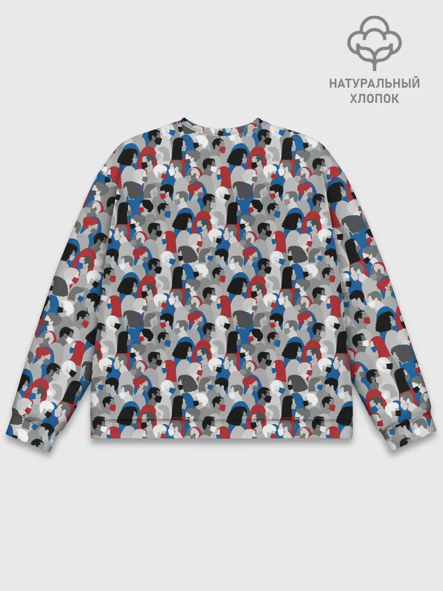 Мужской свитшот базовый / Коронавирус