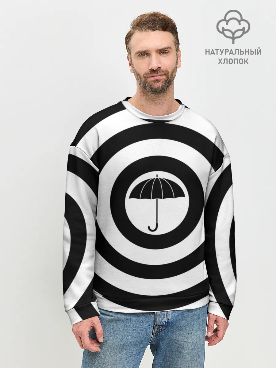 Мужской свитшот базовый / Узор Академия Амбрелла