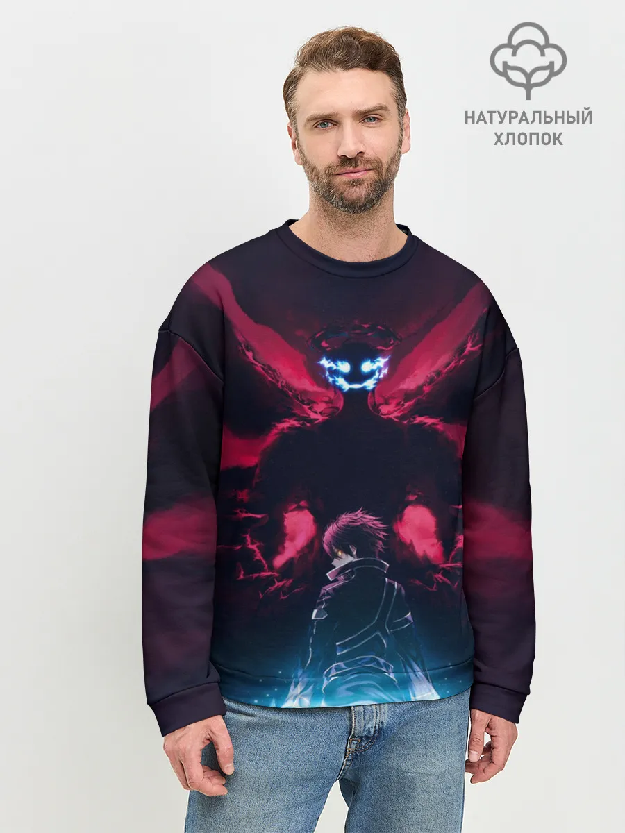 Мужской свитшот базовый / Kirito спиной