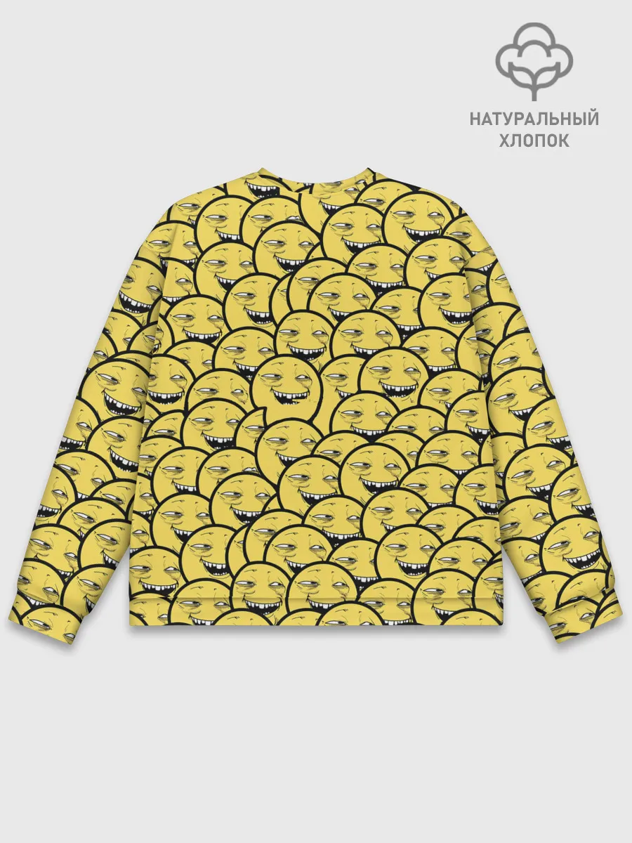 Мужской свитшот базовый / Йоба-смайлики