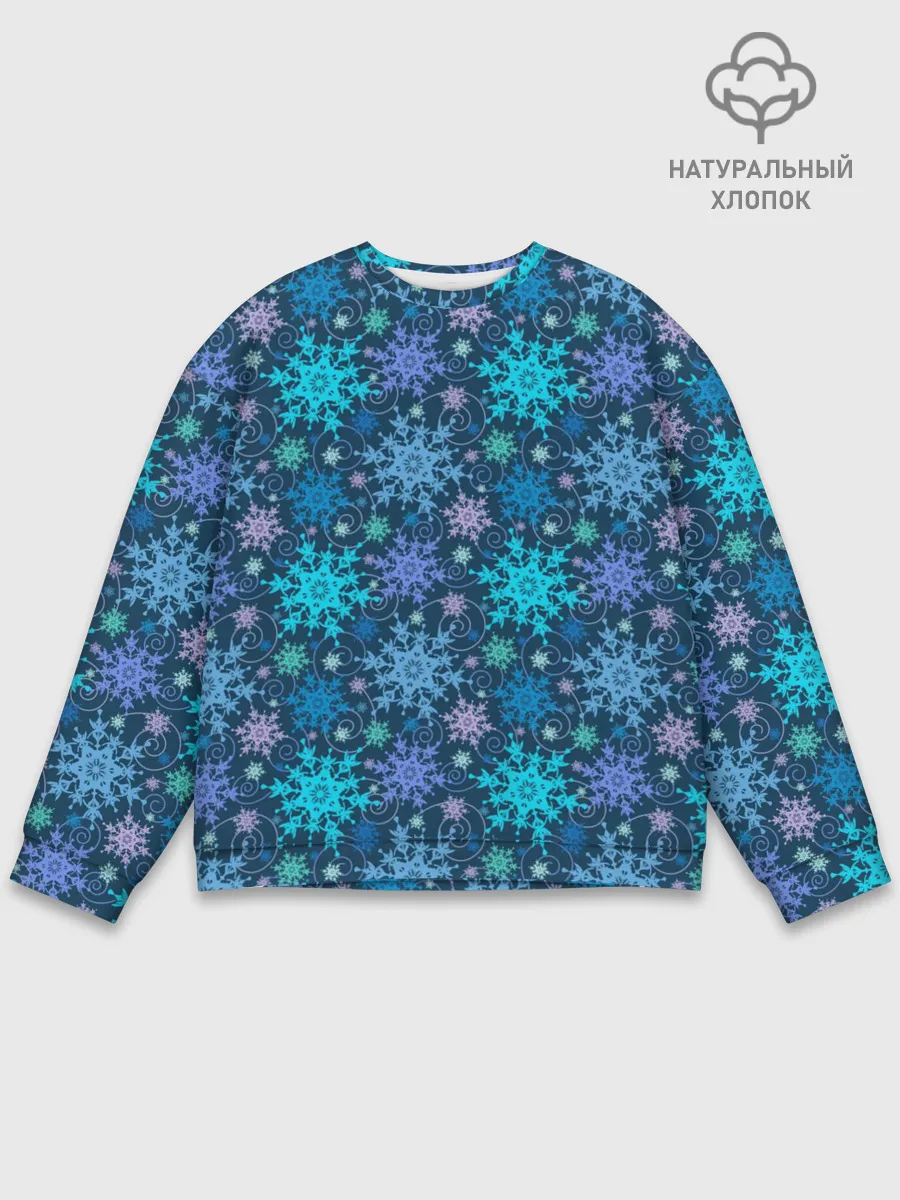 Мужской свитшот базовый / Новогодние Узоры