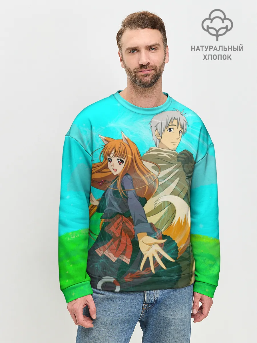 Мужской свитшот базовый / Волчица и пряности