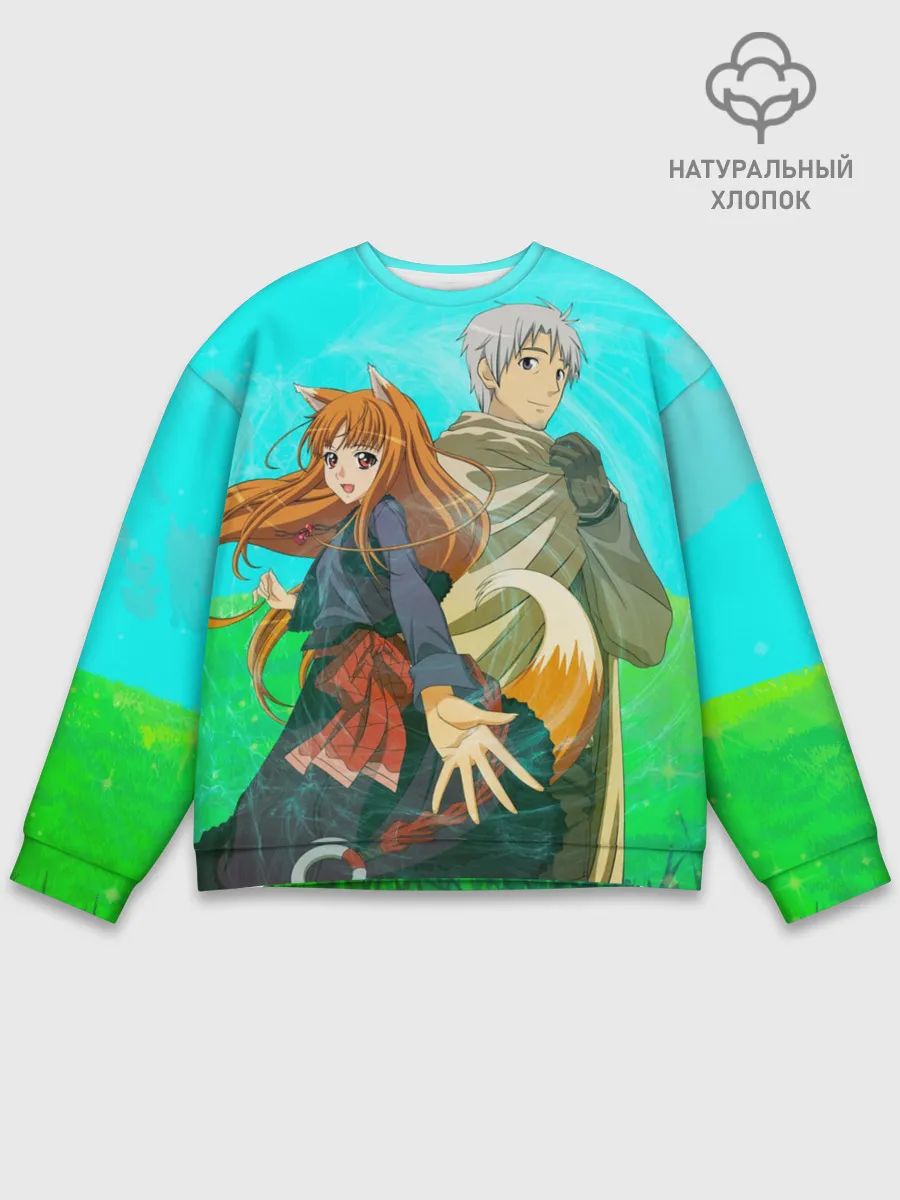 Мужской свитшот базовый / Волчица и пряности