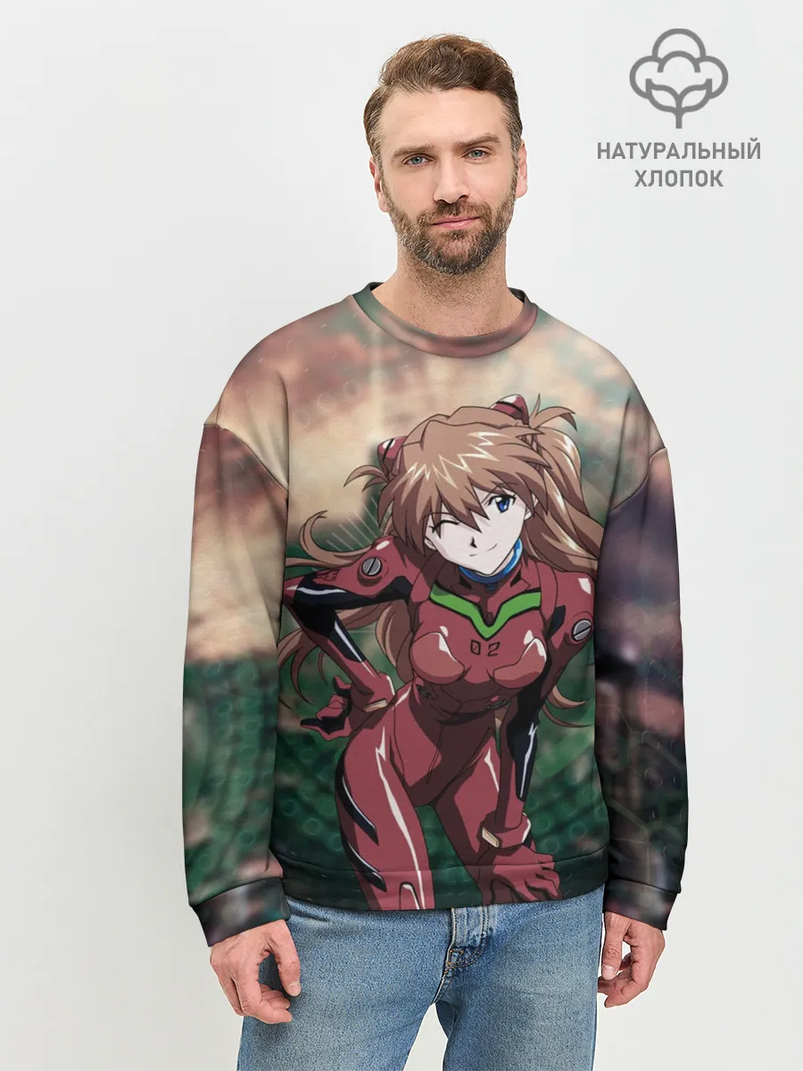 Мужской свитшот базовый / АСКА в своем костюме пилота