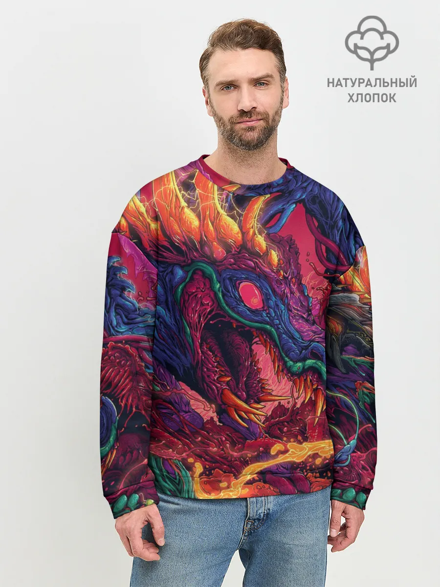 Мужской свитшот базовый / HYPER BEAST | СКОРОСТНОЙ ЗВЕРЬ