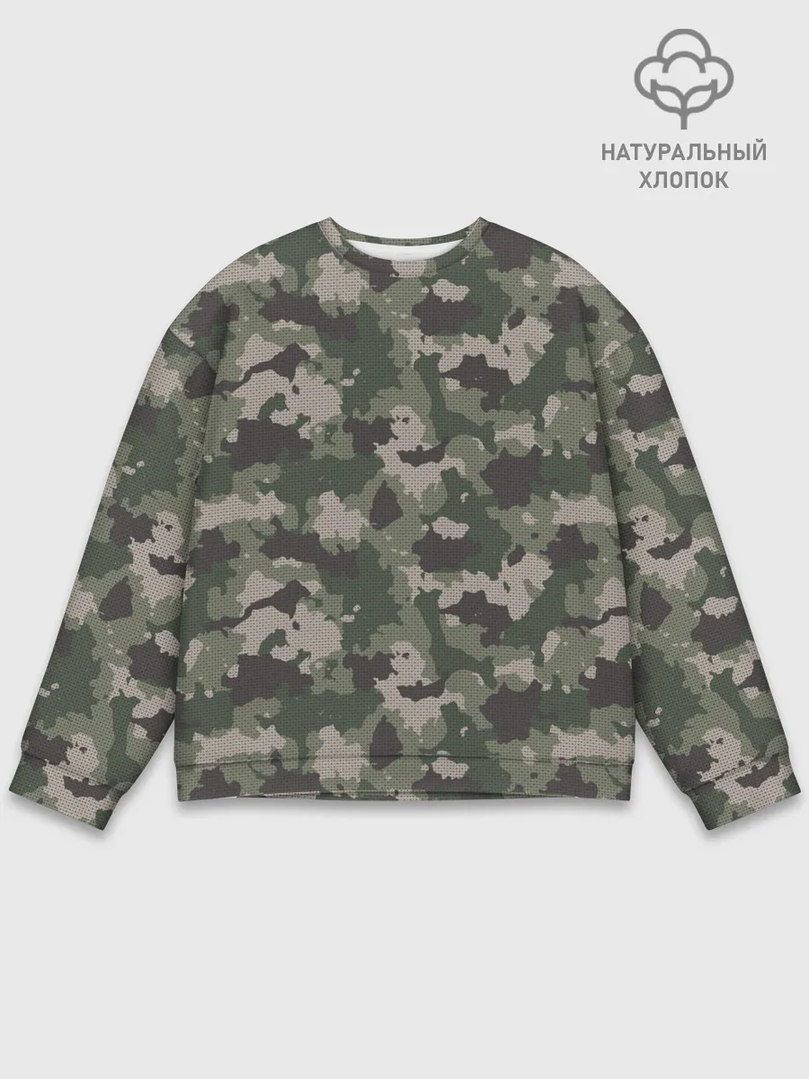 Мужской свитшот базовый / Классический камуфляж