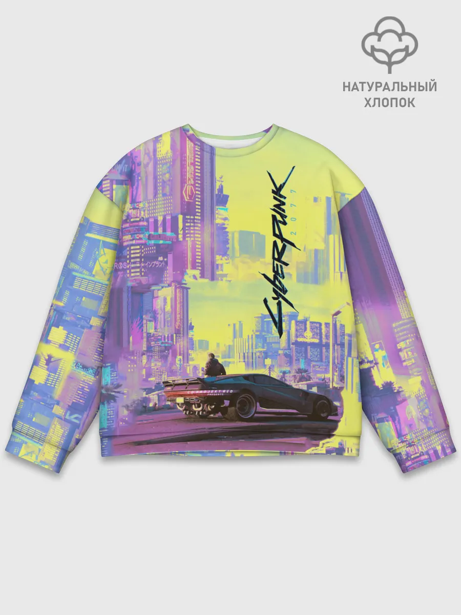 Мужской свитшот базовый / Cyberpunk 2077