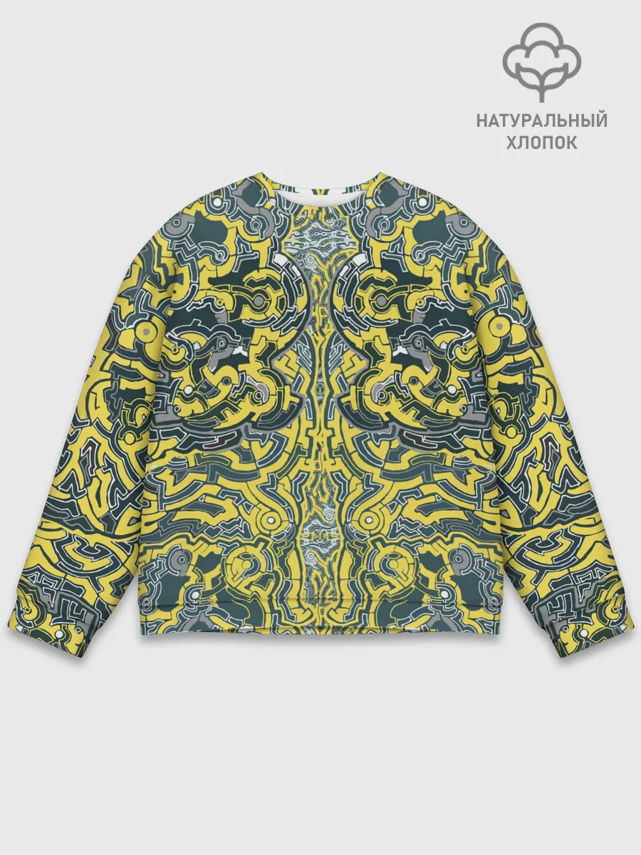 Мужской свитшот базовый / УЗОР , ФУТУРИЗМ,