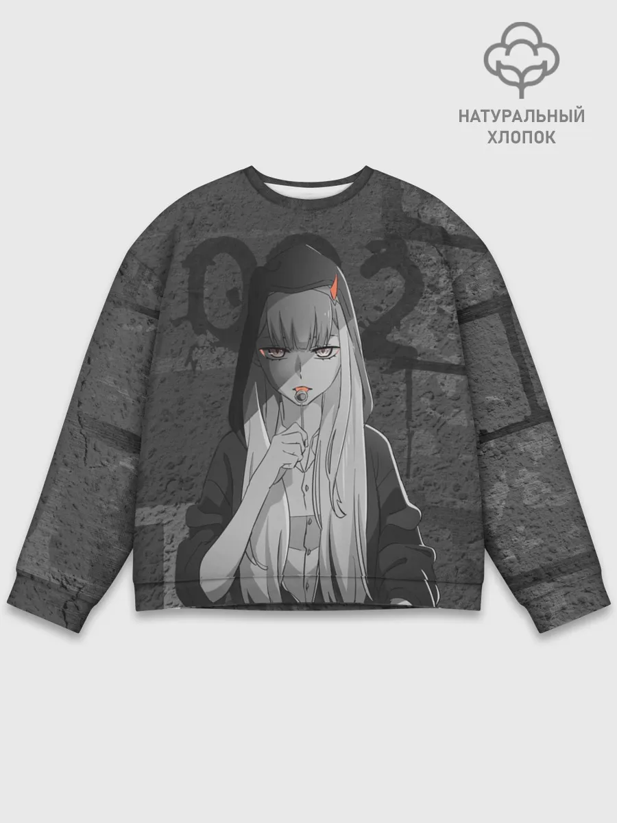 Мужской свитшот базовый / Zero Two Меланхолия