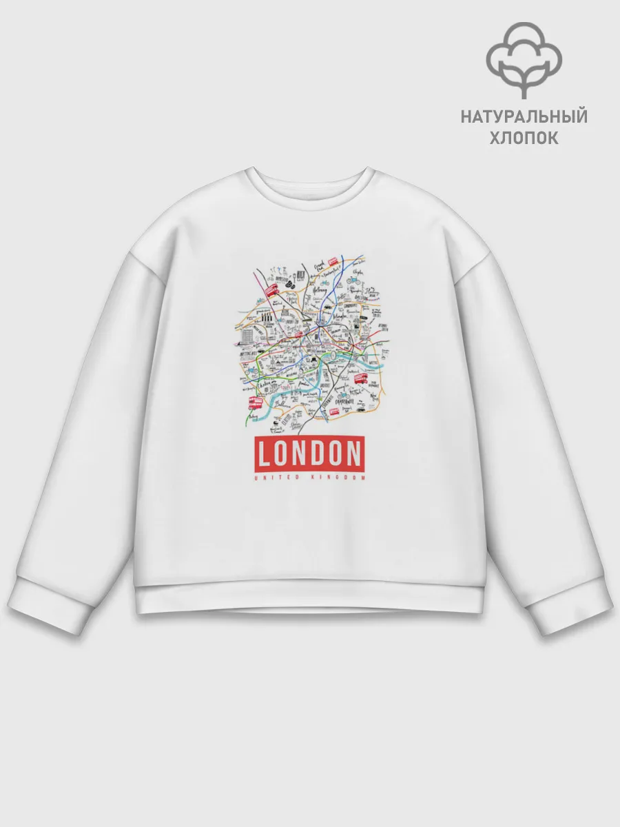 Мужской свитшот базовый / Лондон