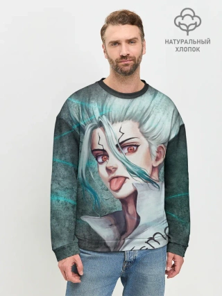 Мужской свитшот базовый / Доктор Стоун