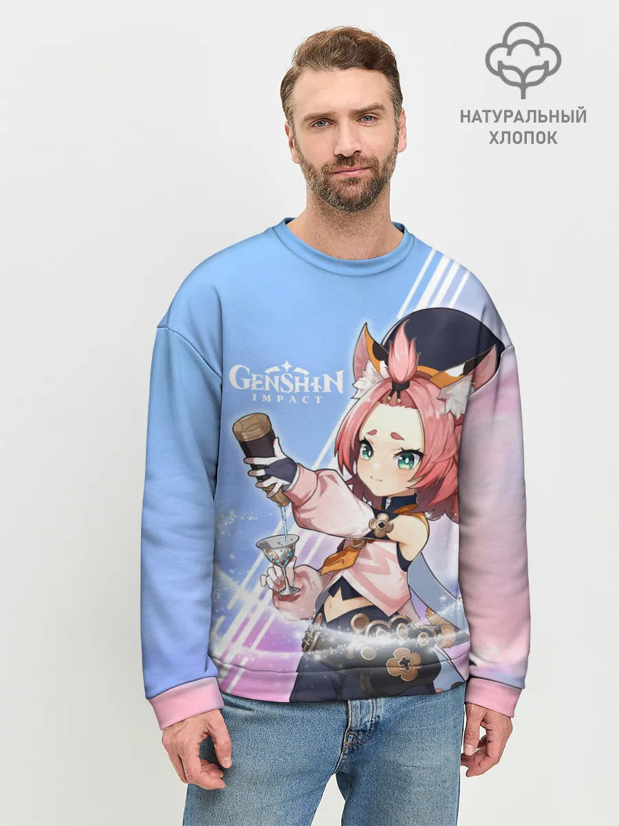 Мужской свитшот базовый / Genshin Impact