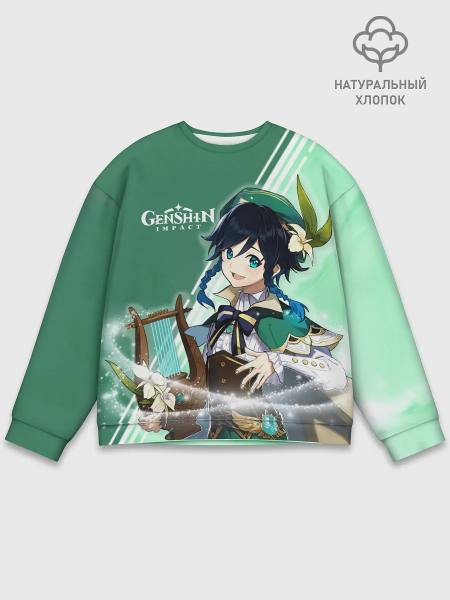 Мужской свитшот базовый / Genshin Impact