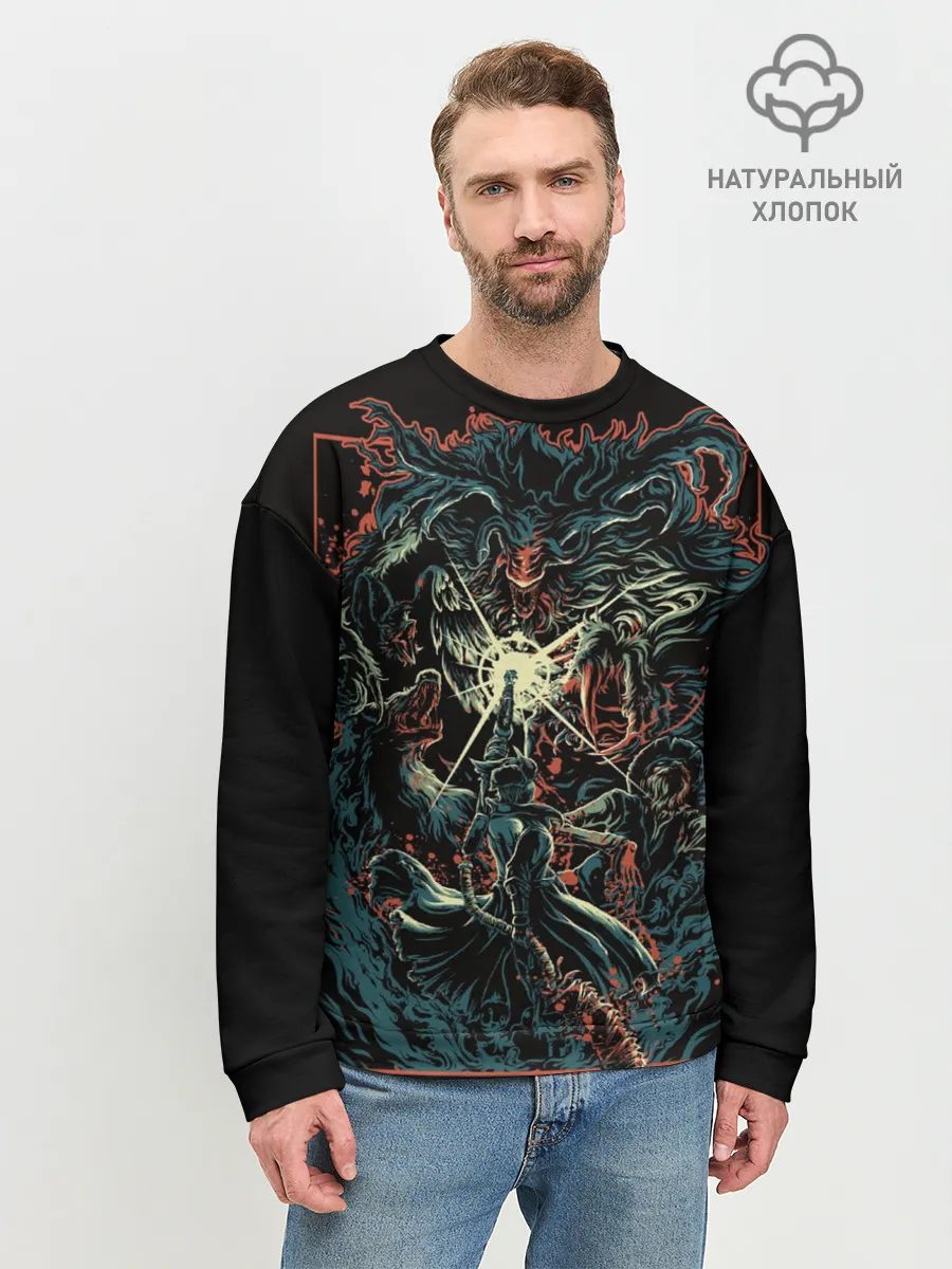 Мужской свитшот базовый / Bloodborne