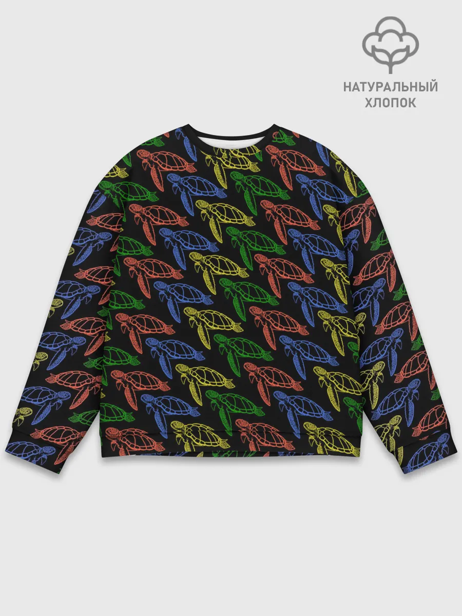 Мужской свитшот базовый / Черепашки