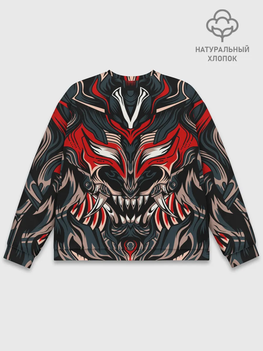 Мужской свитшот базовый / Черный самурай