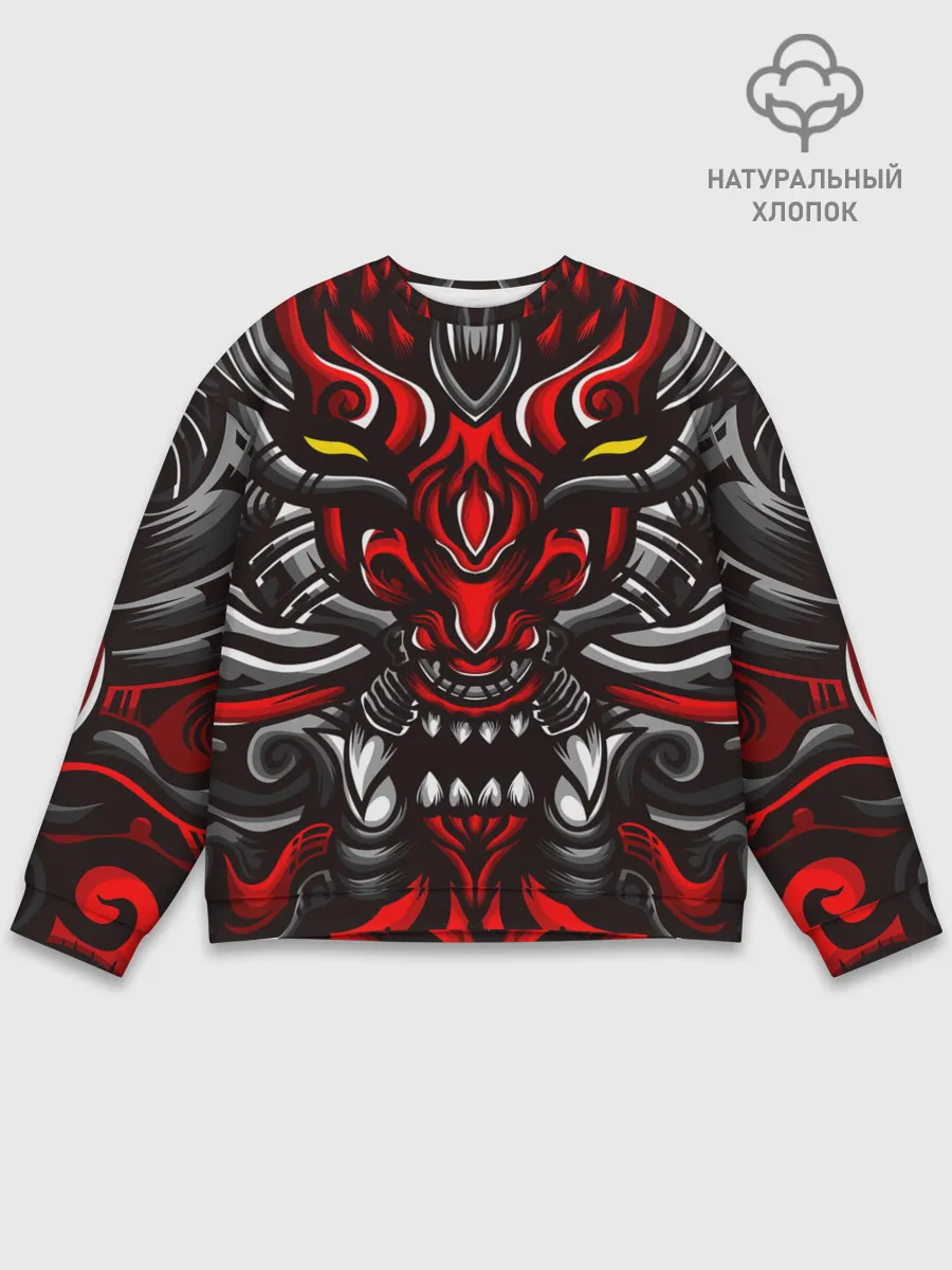 Мужской свитшот базовый / Абстракция демон