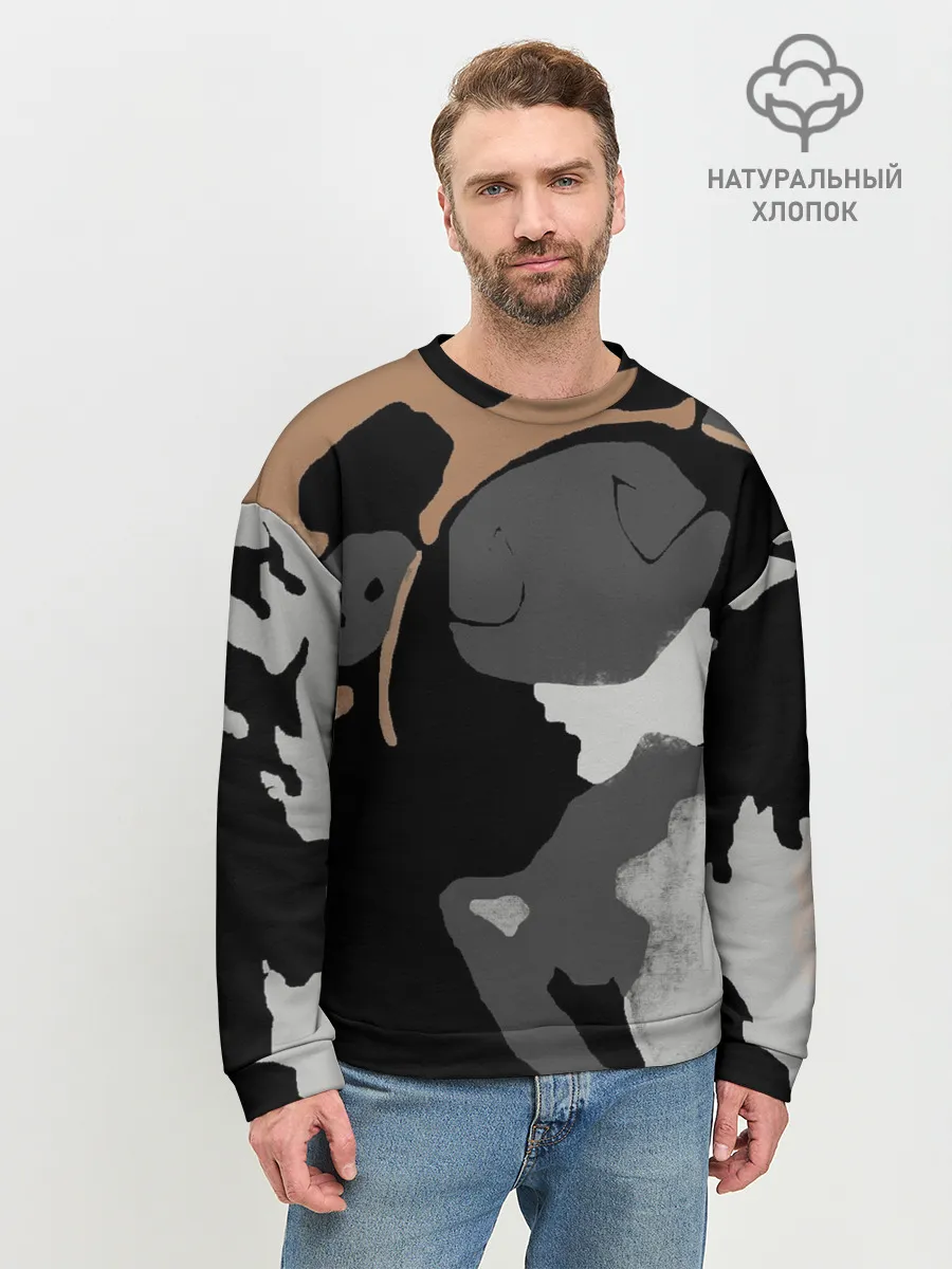 Мужской свитшот базовый / Shiba Inu