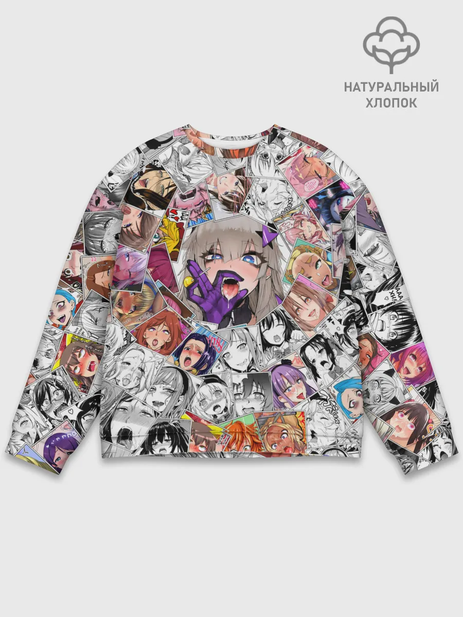 Мужской свитшот базовый / Ahegao завихрение