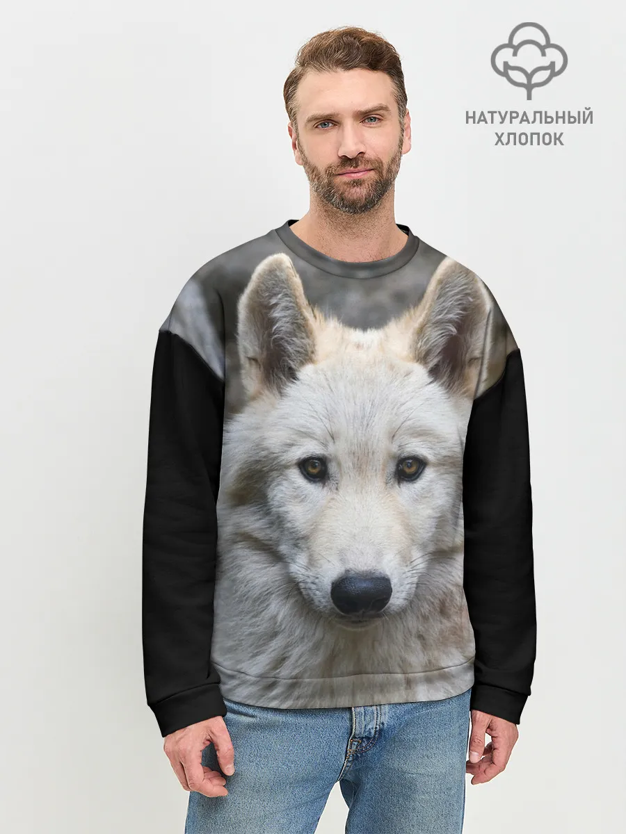 Мужской свитшот базовый / Волк