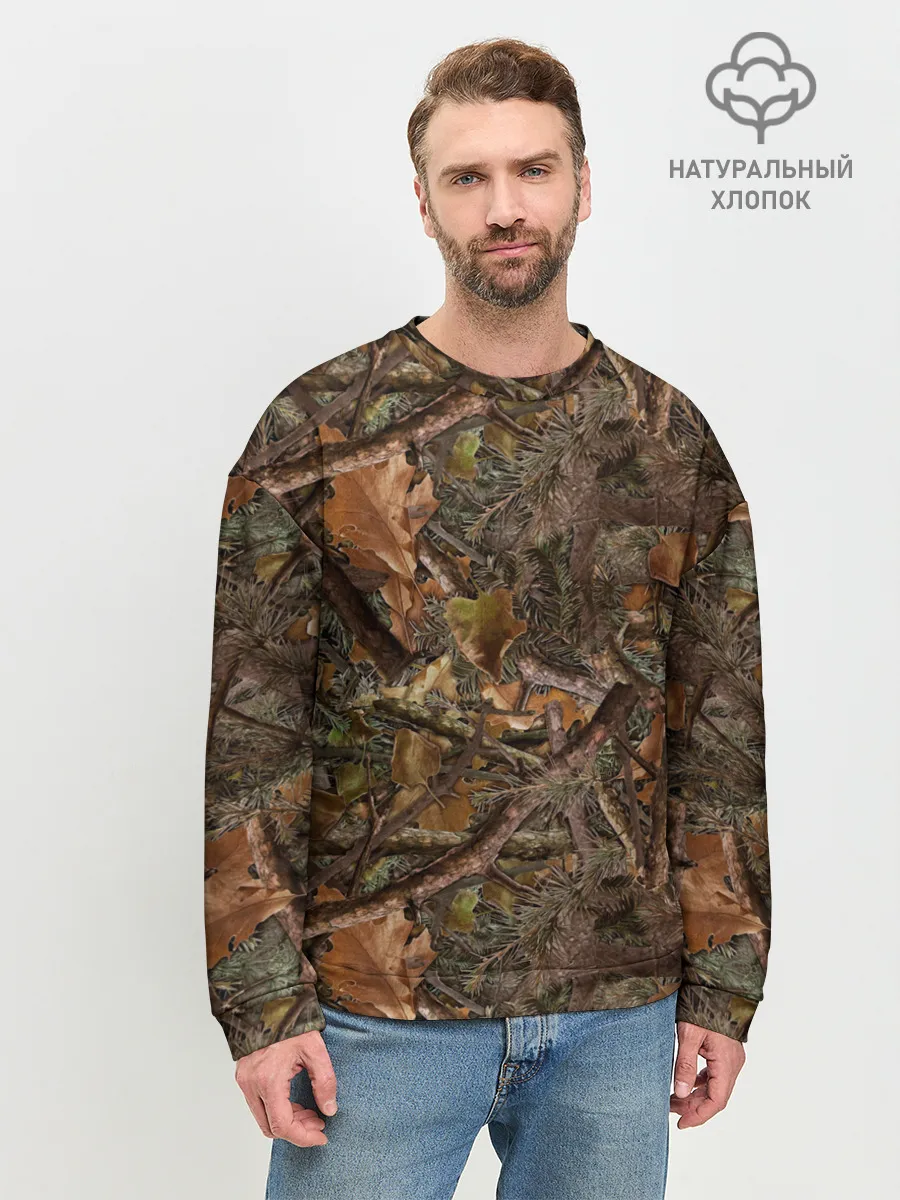 Мужской свитшот базовый / Охотничий камуфляж