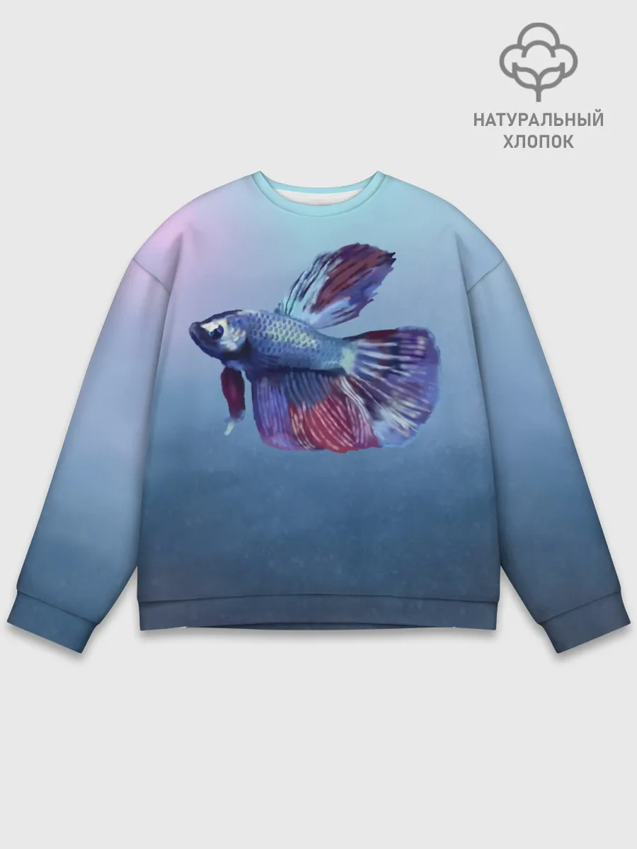 Мужской свитшот базовый / Рыбка