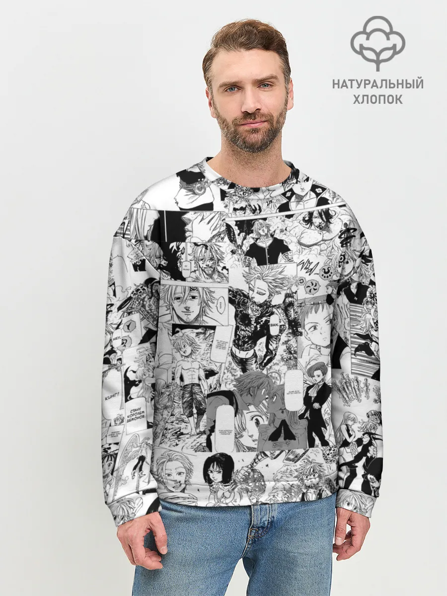 Мужской свитшот базовый / Семь смертных грехов